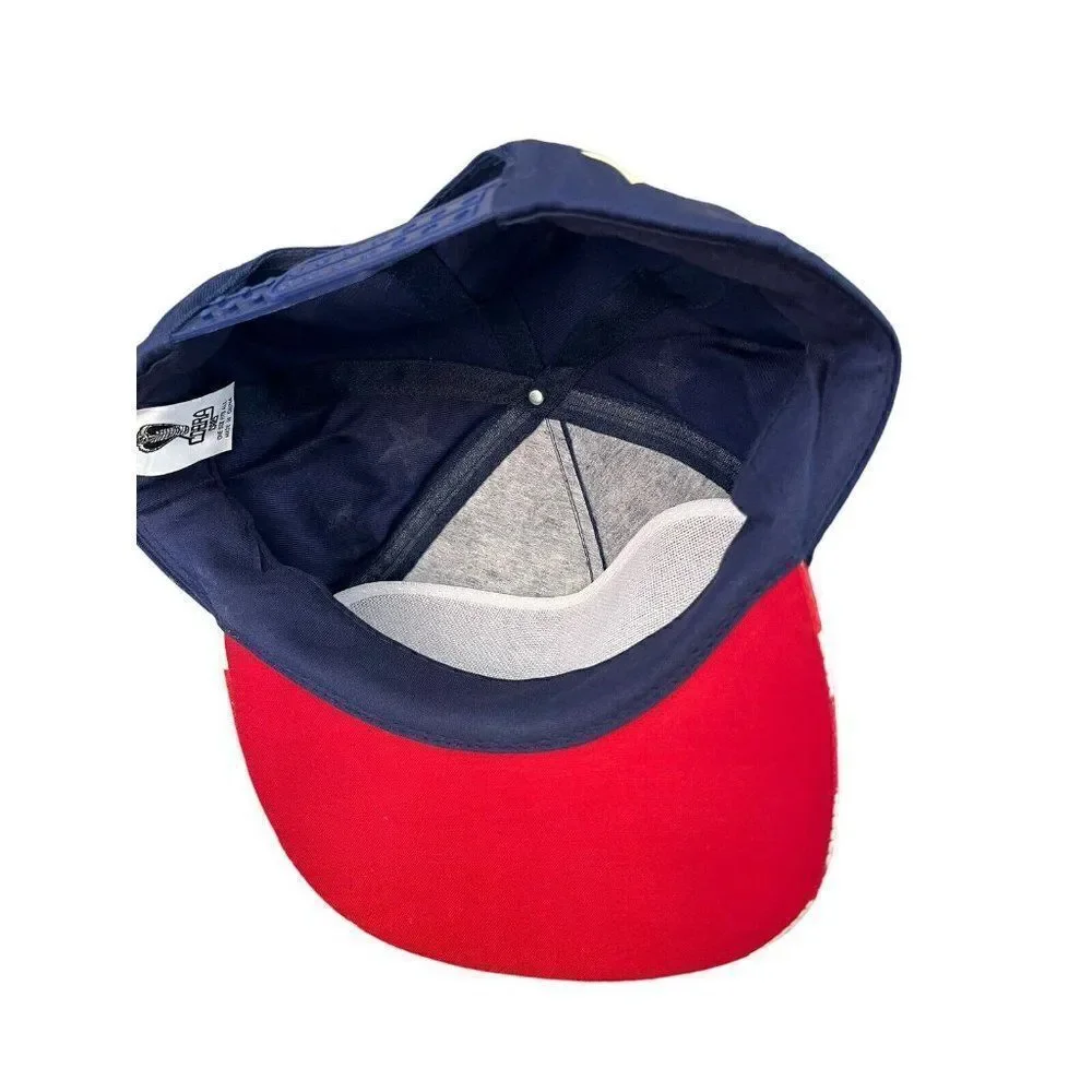 Vintage Trinity Industries Hat Cap Sine Die Snap Back OS 1997 Red White Blue